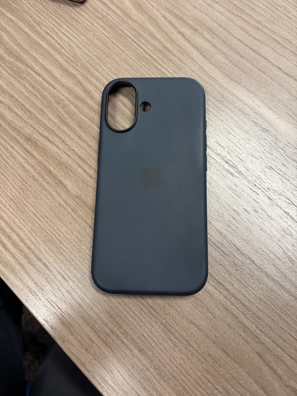 Apple Silicone iPhone Case - Charcoal Black